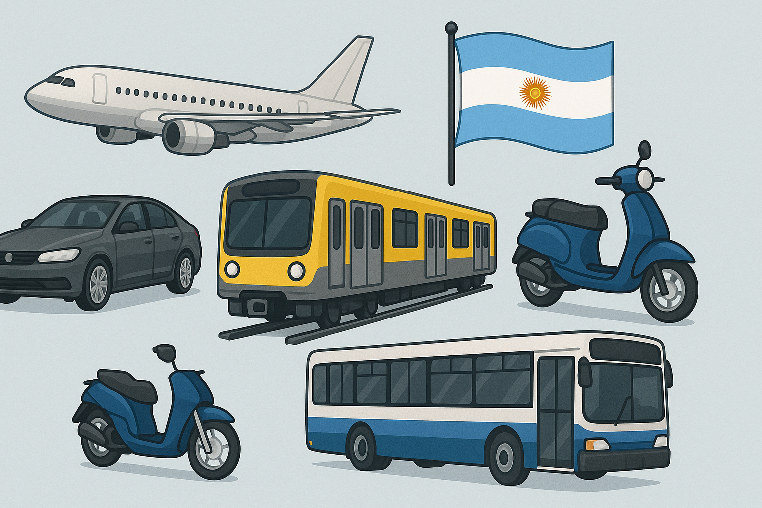 Transportation and traveling vocabulary in Argentinian Spanish