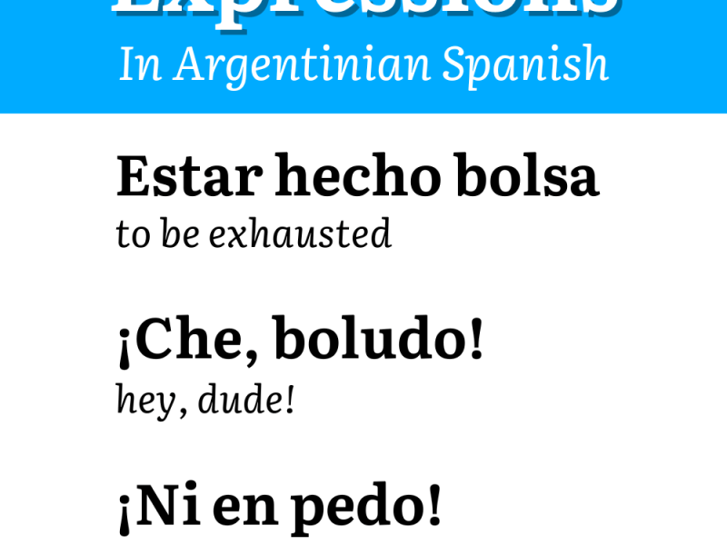 10 Argentine Spanish Expressions You’ll Hear on Your First Day in&nbsp;Argentina