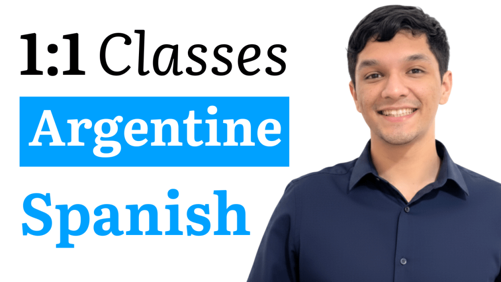 Argentine Spanish 1:1 Classes (Online), intensive programs.