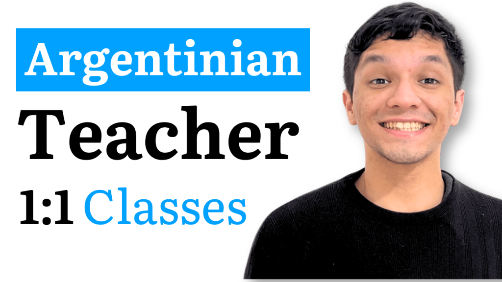 Argentine Spanish teacher, private lessons (Online)